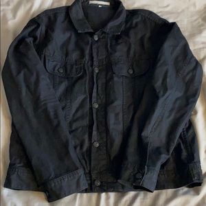 Vince black denim trucker jacket! XL